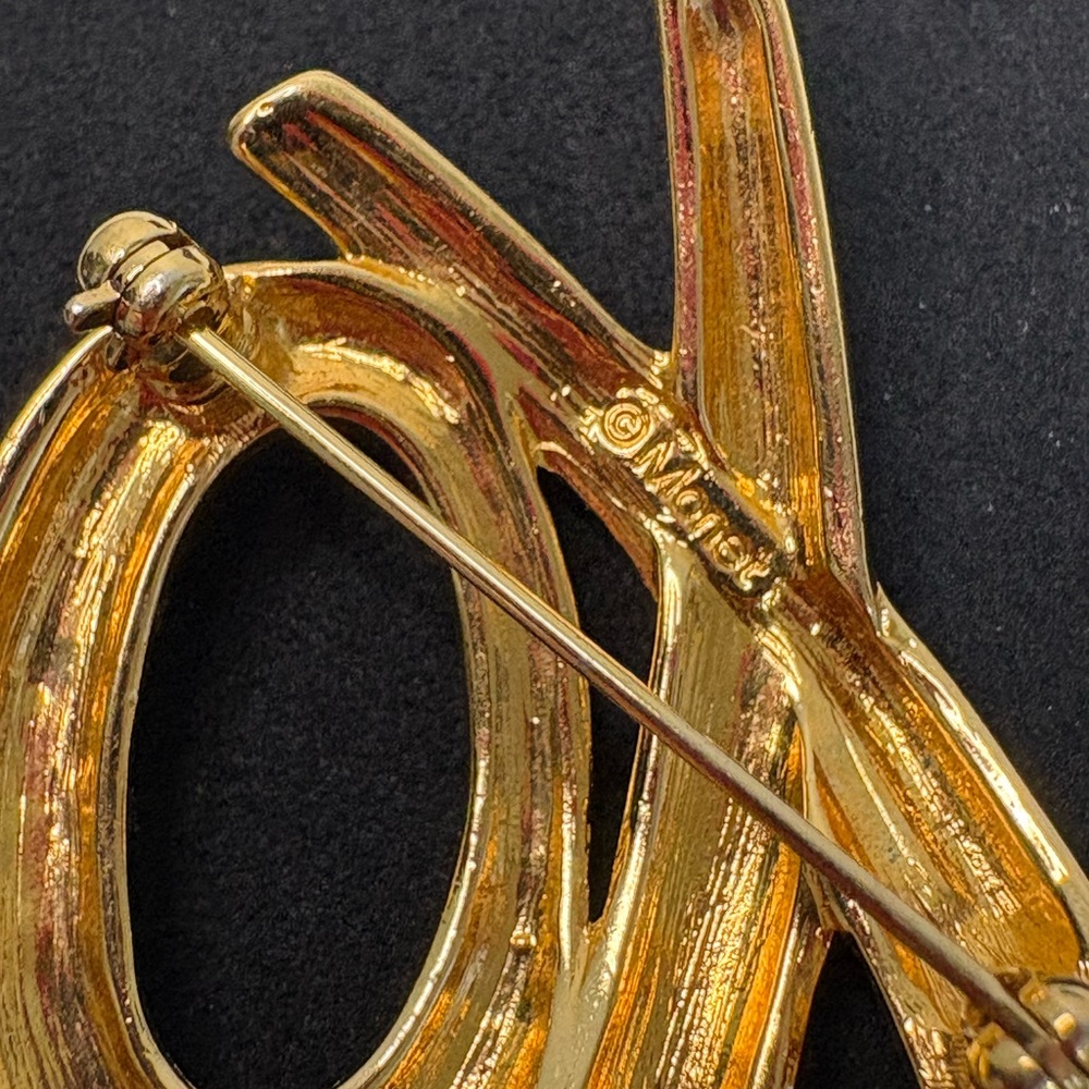 Monet Gold and Silver Accent Brooch - Picture 5 of 6